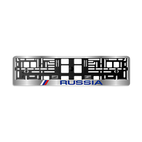 Рамка автомобильного номера ARS STYLE ХРОМ RUSSIA (AS-018)