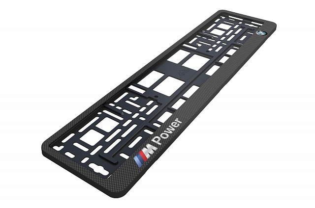 Рамка автомобильного номера УФ-печать ARS STYLE черная "BMW ///M"