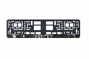 Рамка автомобильного номера УФ-печать Автостандарт черная "Crossfit"