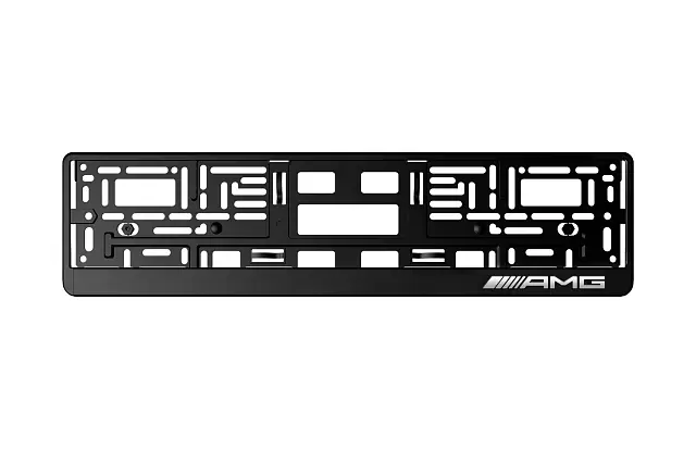 Рамка автомобильного номера автостандарт рельеф AMG (RP-024)